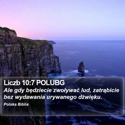 Liczb 10:7 POLUBG Bible Verse Image