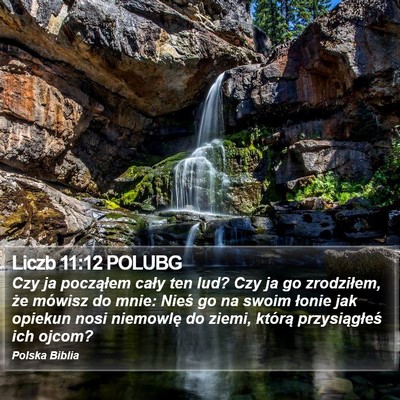 Liczb 11:12 POLUBG Bible Verse Image