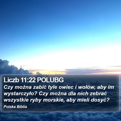 Liczb 11:22 POLUBG Bible Verse Image