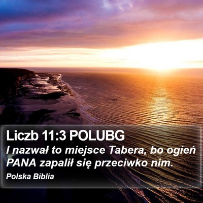 Liczb 11:3 POLUBG Bible Verse Image