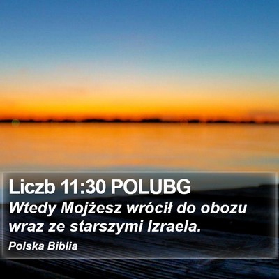 Liczb 11:30 POLUBG Bible Verse Image