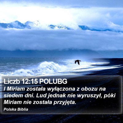 Liczb 12:15 POLUBG Bible Verse Image