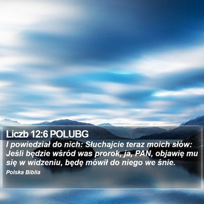 Liczb 12:6 POLUBG Bible Verse Image