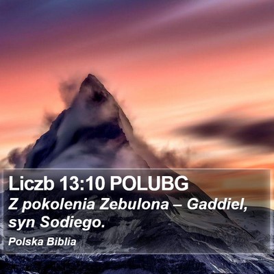 Liczb 13:10 POLUBG Bible Verse Image