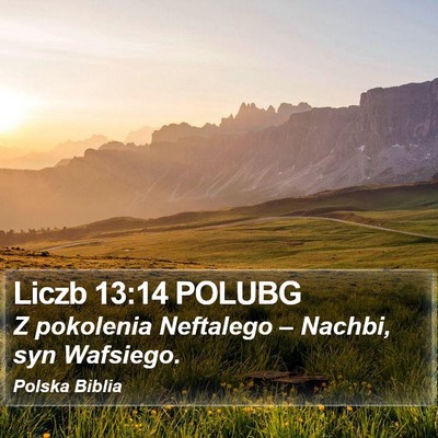 Liczb 13:14 POLUBG Bible Verse Image