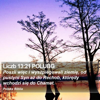 Liczb 13:21 POLUBG Bible Verse Image