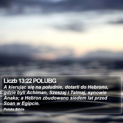 Liczb 13:22 POLUBG Bible Verse Image