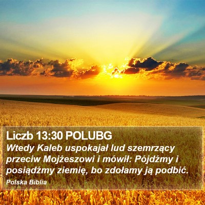 Liczb 13:30 POLUBG Bible Verse Image