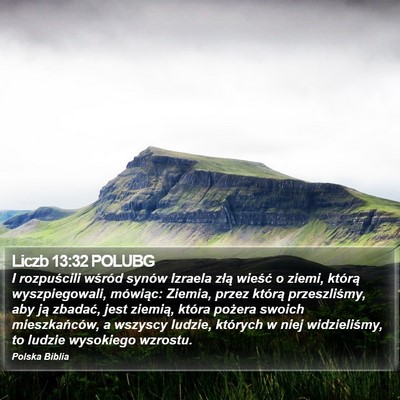 Liczb 13:32 POLUBG Bible Verse Image
