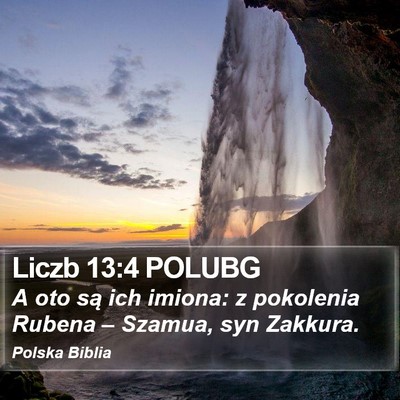 Liczb 13:4 POLUBG Bible Verse Image