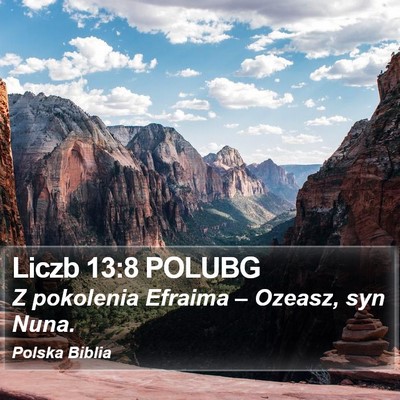 Liczb 13:8 POLUBG Bible Verse Image