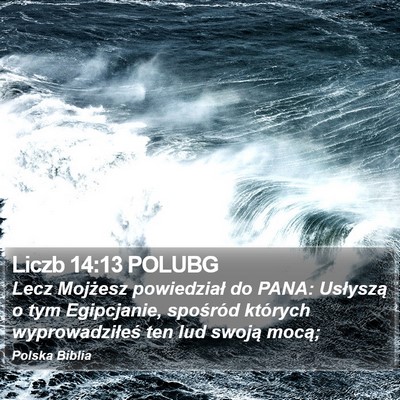 Liczb 14:13 POLUBG Bible Verse Image