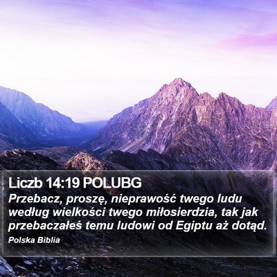 Liczb 14:19 POLUBG Bible Verse Image