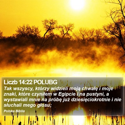 Liczb 14:22 POLUBG Bible Verse Image