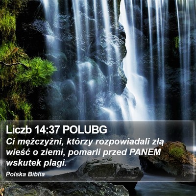 Liczb 14:37 POLUBG Bible Verse Image