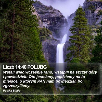 Liczb 14:40 POLUBG Bible Verse Image