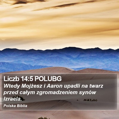 Liczb 14:5 POLUBG Bible Verse Image