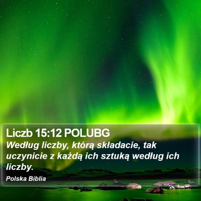 Liczb 15:12 POLUBG Bible Verse Image