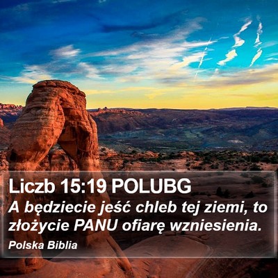 Liczb 15:19 POLUBG Bible Verse Image