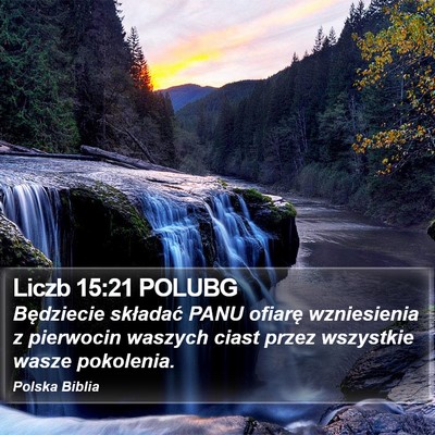 Liczb 15:21 POLUBG Bible Verse Image