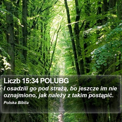 Liczb 15:34 POLUBG Bible Verse Image