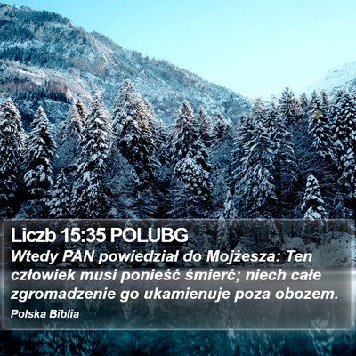 Liczb 15:35 POLUBG Bible Verse Image