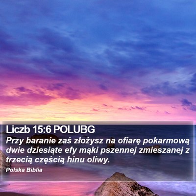 Liczb 15:6 POLUBG Bible Verse Image