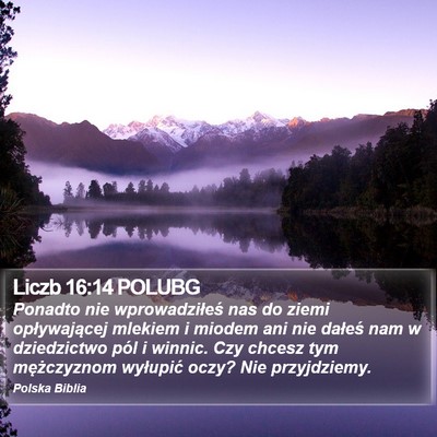 Liczb 16:14 POLUBG Bible Verse Image