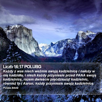 Liczb 16:17 POLUBG Bible Verse Image