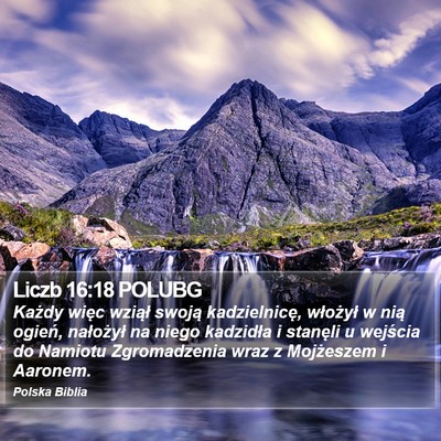 Liczb 16:18 POLUBG Bible Verse Image