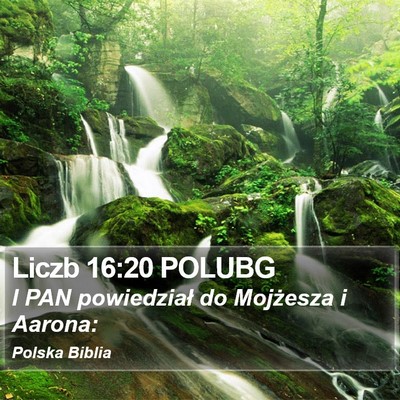 Liczb 16:20 POLUBG Bible Verse Image