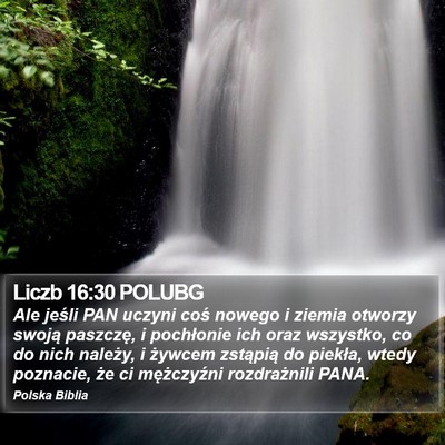 Liczb 16:30 POLUBG Bible Verse Image