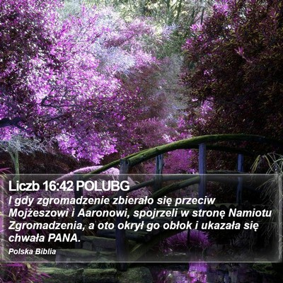 Liczb 16:42 POLUBG Bible Verse Image