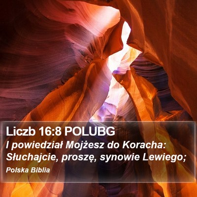 Liczb 16:8 POLUBG Bible Verse Image