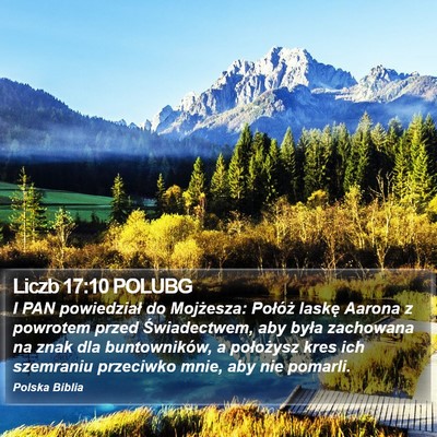 Liczb 17:10 POLUBG Bible Verse Image