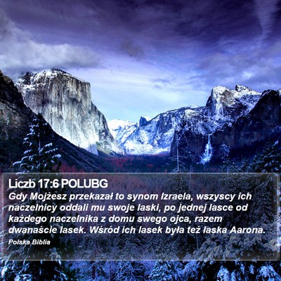 Liczb 17:6 POLUBG Bible Verse Image