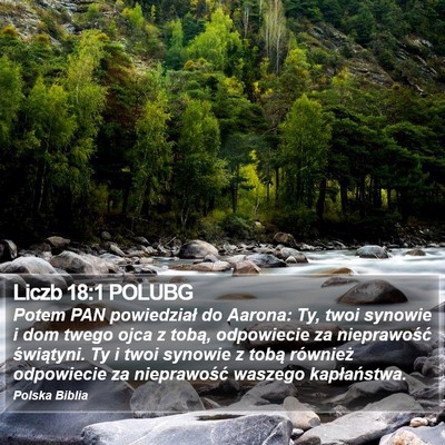 Liczb 18:1 POLUBG Bible Verse Image