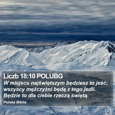 Liczb 18:10 POLUBG Bible Verse Image