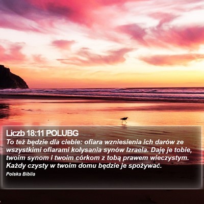 Liczb 18:11 POLUBG Bible Verse Image