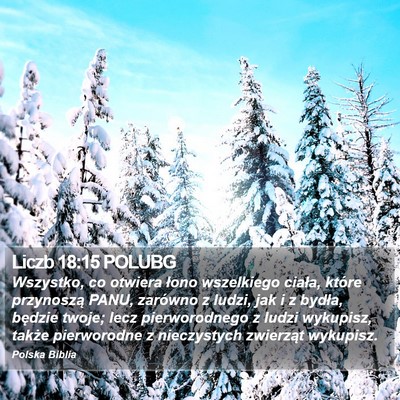 Liczb 18:15 POLUBG Bible Verse Image