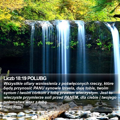 Liczb 18:19 POLUBG Bible Verse Image