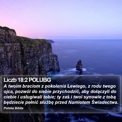 Liczb 18:2 POLUBG Bible Verse Image