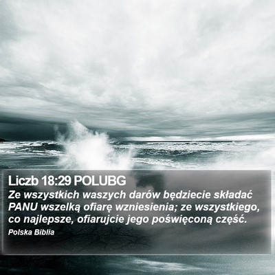 Liczb 18:29 POLUBG Bible Verse Image