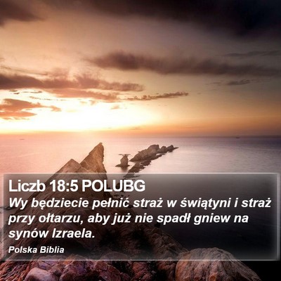 Liczb 18:5 POLUBG Bible Verse Image