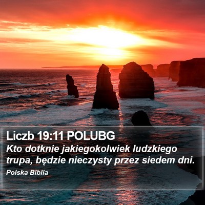 Liczb 19:11 POLUBG Bible Verse Image
