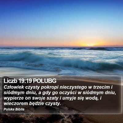Liczb 19:19 POLUBG Bible Verse Image
