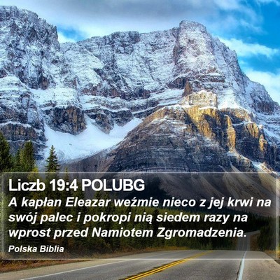 Liczb 19:4 POLUBG Bible Verse Image