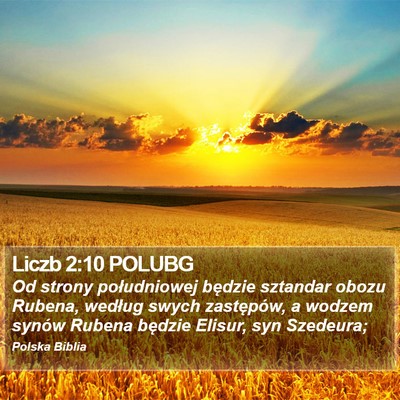 Liczb 2:10 POLUBG Bible Verse Image