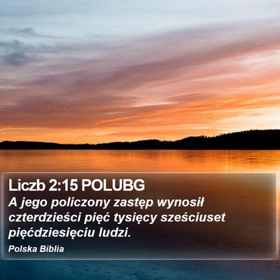 Liczb 2:15 POLUBG Bible Verse Image