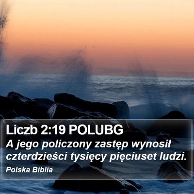 Liczb 2:19 POLUBG Bible Verse Image